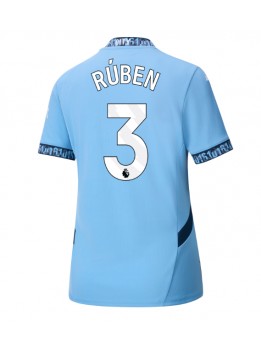 Manchester City Ruben Dias #3 Zenski Domaci Dres 2024-25 Kratak Rukavima